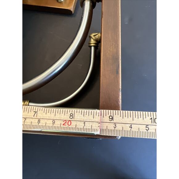 Vintage Bookends Wooden Spanish Medieval Style Made in Spain Brass & Silver Tone - Picture 11 of 13